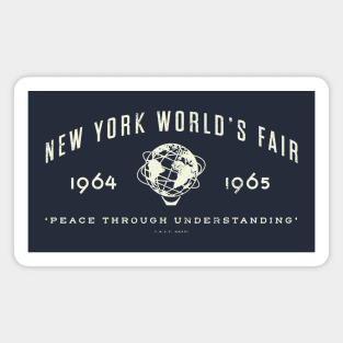 1964 1965 New York World's Fair Tagline Magnet